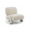 Fauteuil Restaurant Cafe Bar Et Horeca - Arya Chenille Gebloten Wit